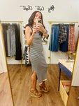 D153 KNIT STRIPE DRESS