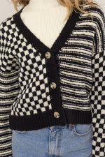 K96 FUNKY SQUARE CARDIGAN