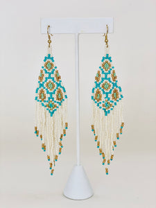 ER131 INDIAN BEAD EARRING