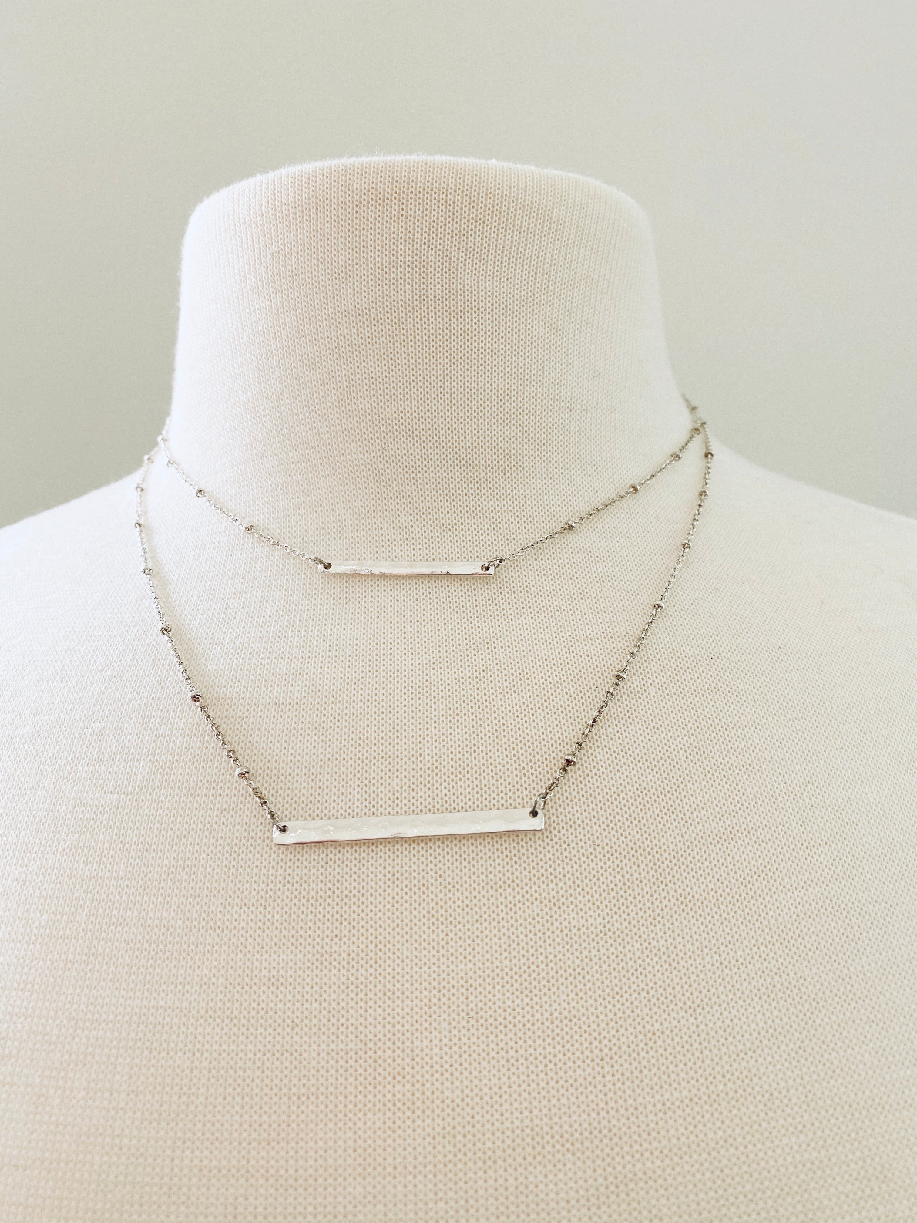 DOUBLE BAR NECKLACE