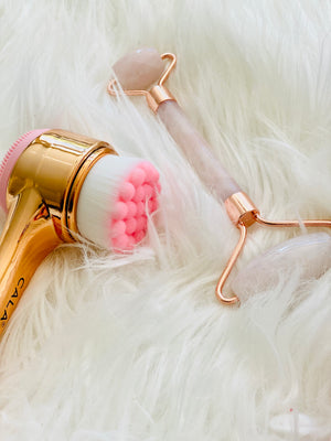 B6 ROSE QUARTZ FACE ROLLER