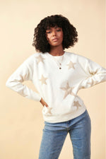 K69 LUREX STAR SWEATER