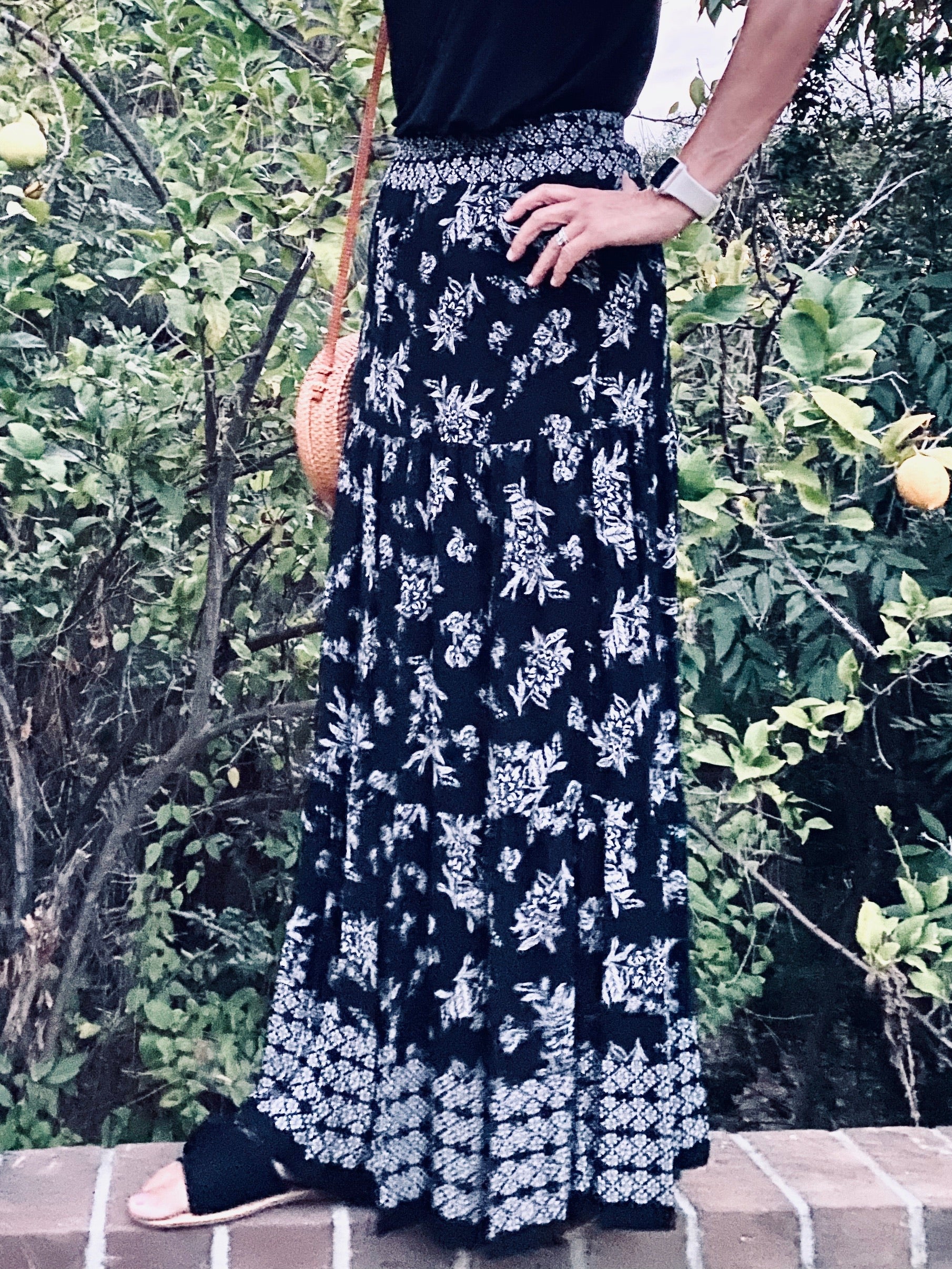 SK8 Jacquard Gypsy Maxi Skirt