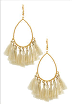 ER102 Cotton tassel earrings
