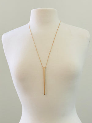 THICK BAR LONG NECKLACE