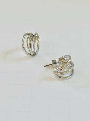 ER215 5ROW HOOP EARRINGS