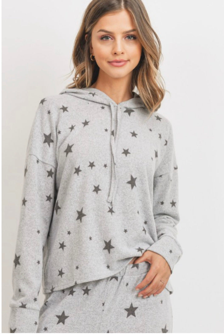 K46 STAR FLEECE HOODIE LOUNGEWEAR