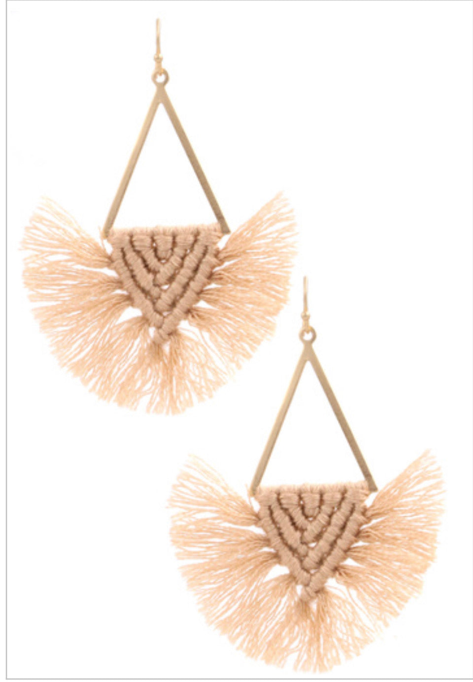 ER103 Cotton woven earrings