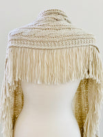 CABLE FRINGE SCARF