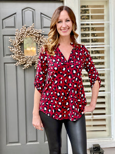 T83 Animal print blouse