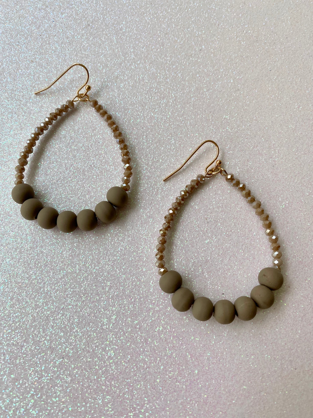 ER203 CLAY BALL EARRINGS