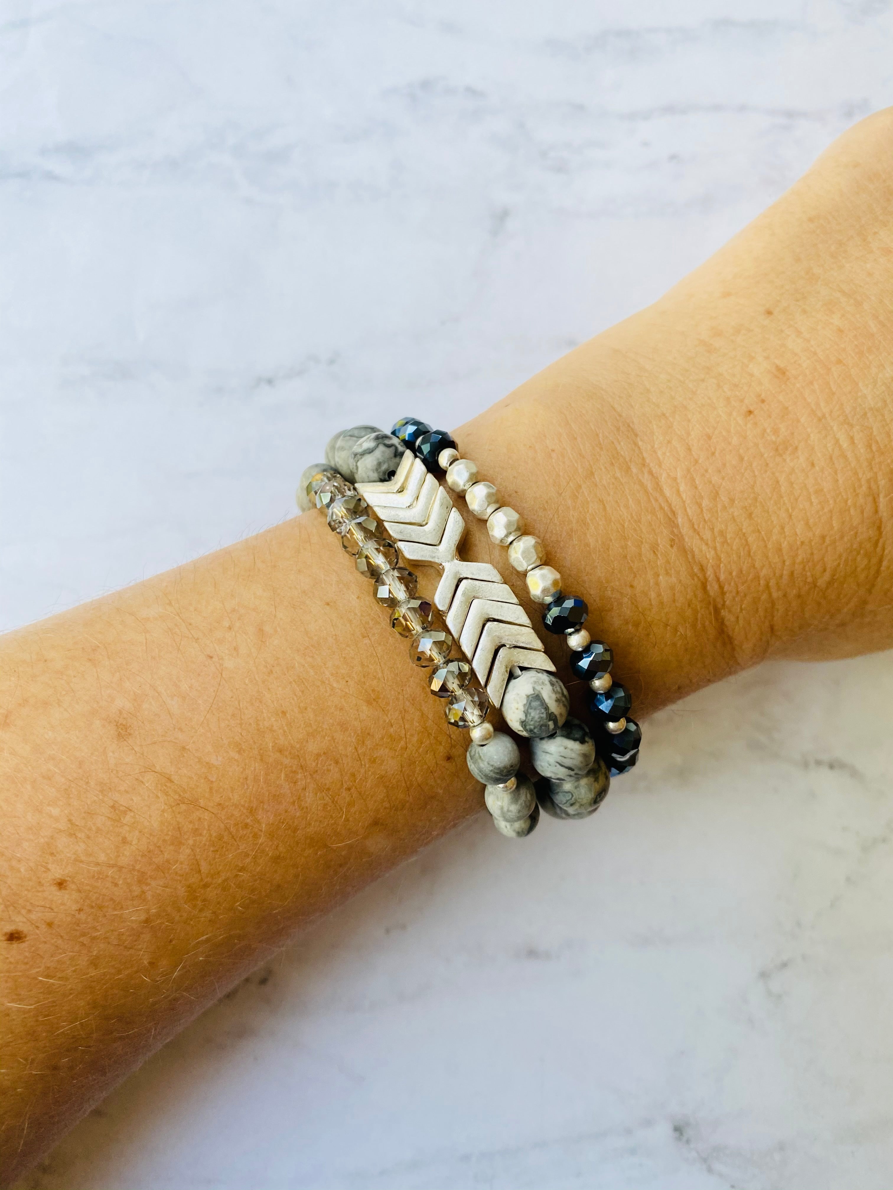 BL31 CHEVRON BRACELET SET