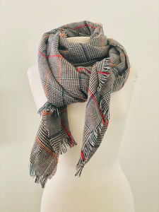 MINI DOGTOOTH STRIPE SCARF