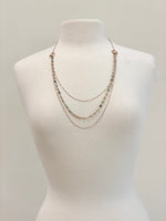 NL35 Kiwi Bead Layer Necklace