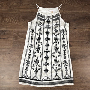 Pinstripe embroidery stitch Dress