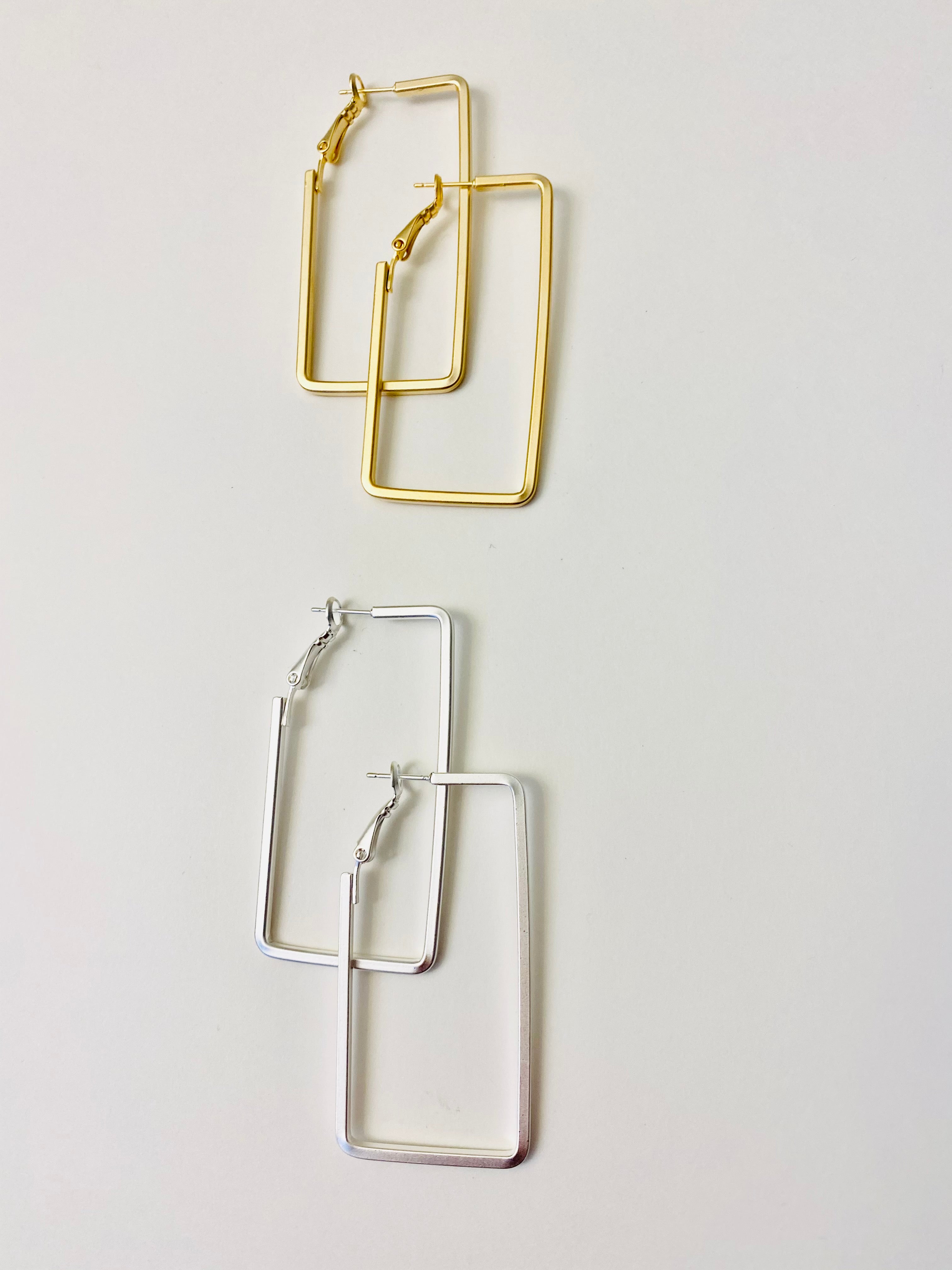 ER122 RECTANGLE EARRING