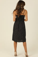 D128 LET'S POLKA MIDI DRESS