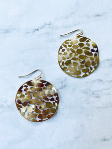 ER116 DISC CUT OUT EARRINGS