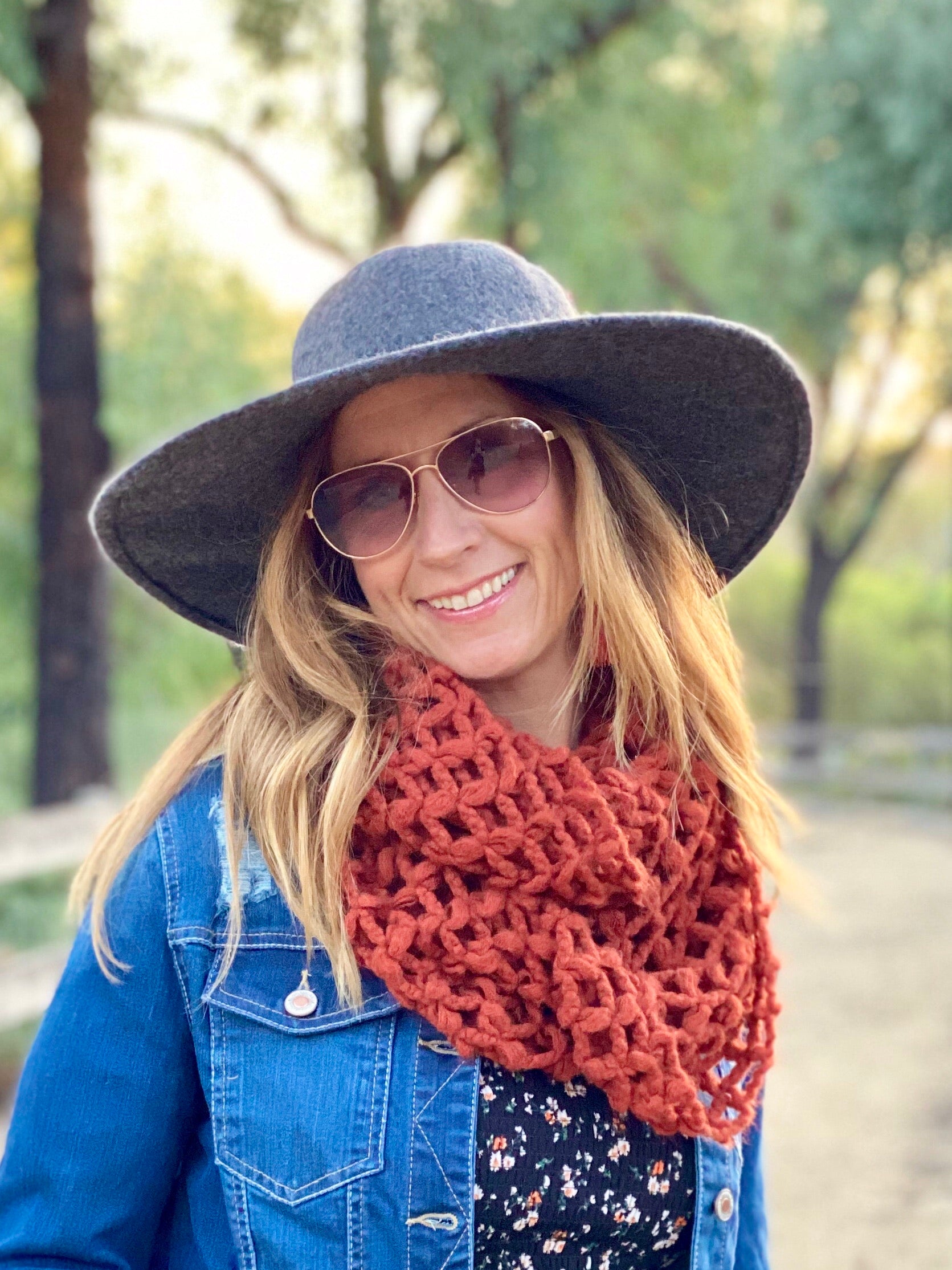 SC15 WAFFLE INFINITY SCARF