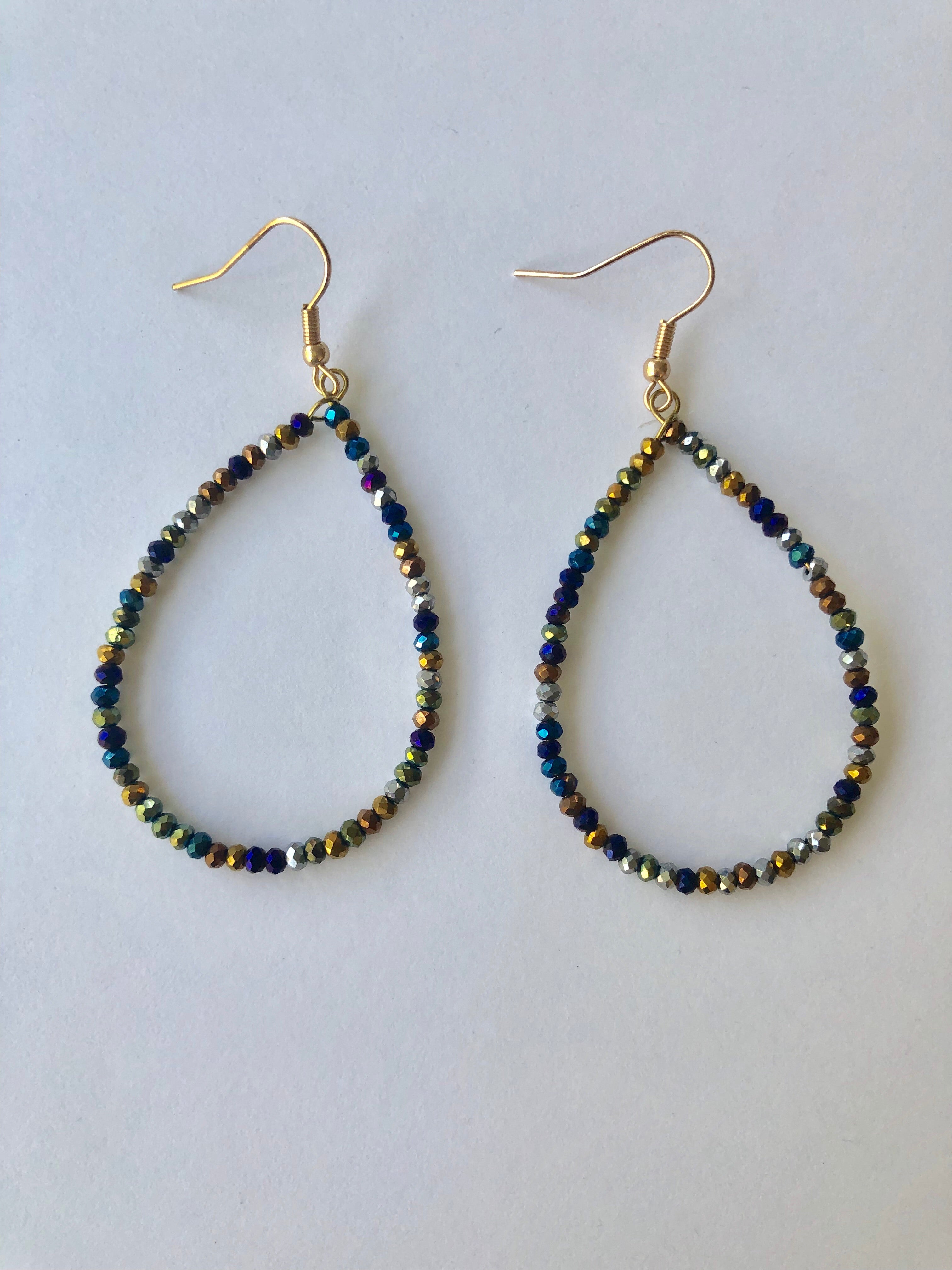 ER56 Teardrop bead Earrings